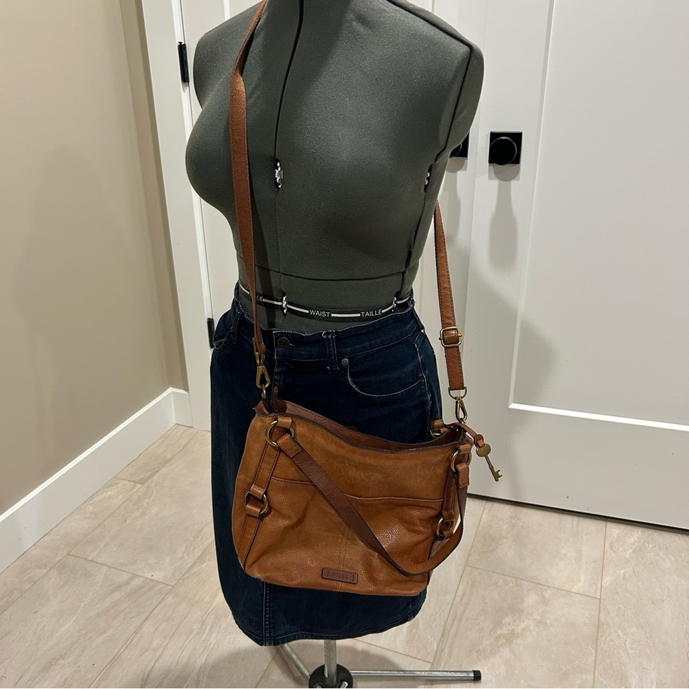 Brown Leather Crossbody Bag